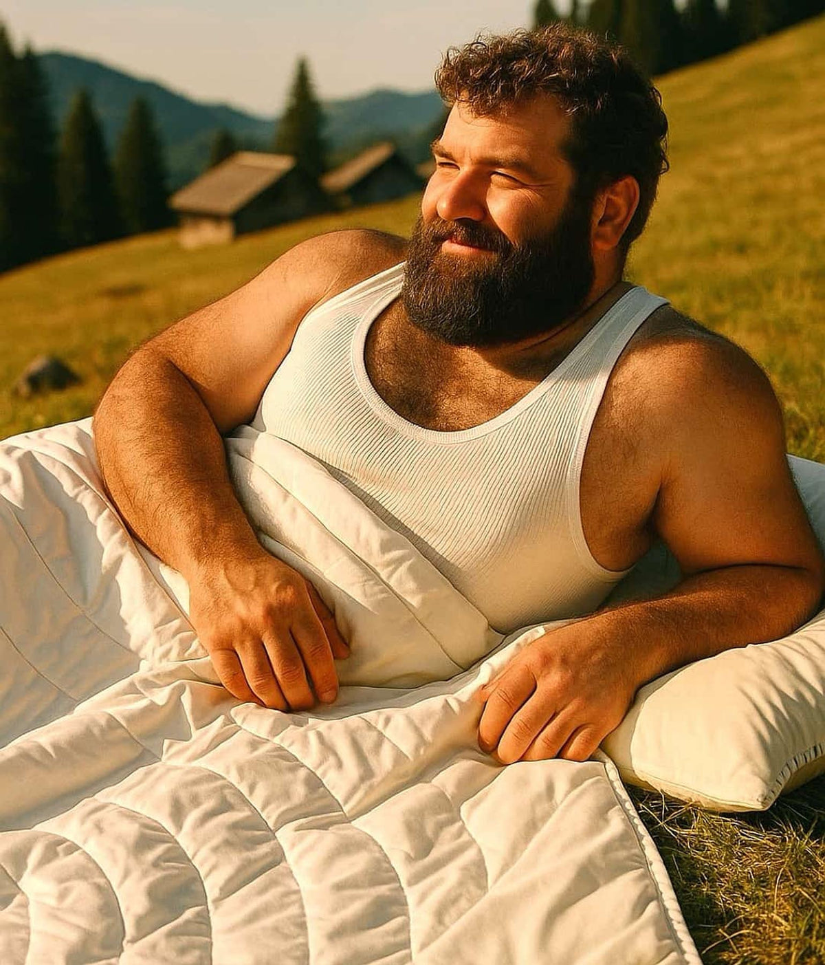 Duvet de lin d&#39;été